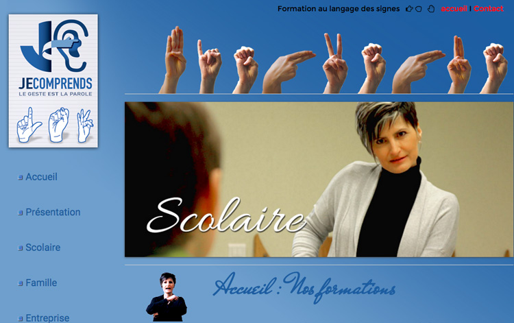 creation site internet pour formateur en language des signes 