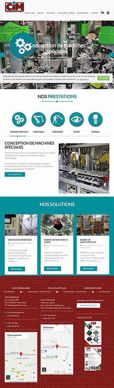 conception site web industriel