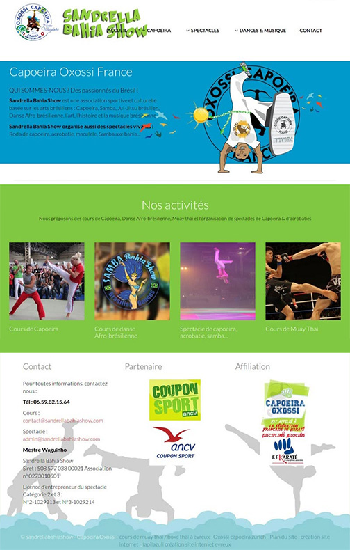 création de sites internet pour association sportive
