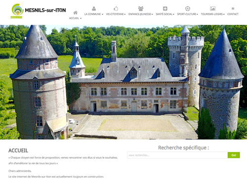  Site web commune nouvelle de Mesnils sur iton