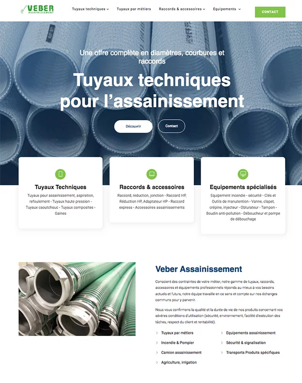 creation site internet en assainissement industriel