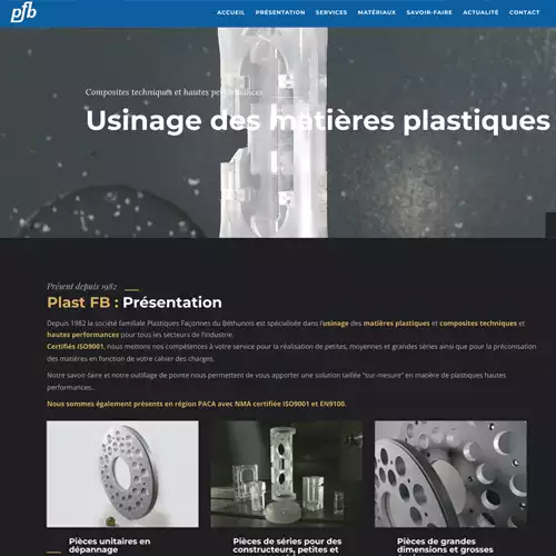 Entreprise usinage des matières plastiques