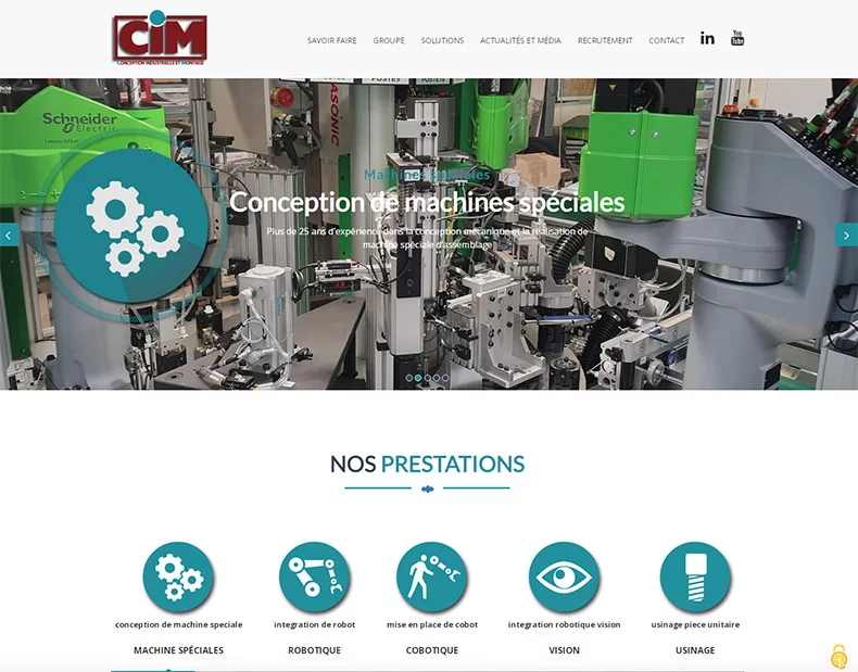conception site internet pour l'industrie en normandie