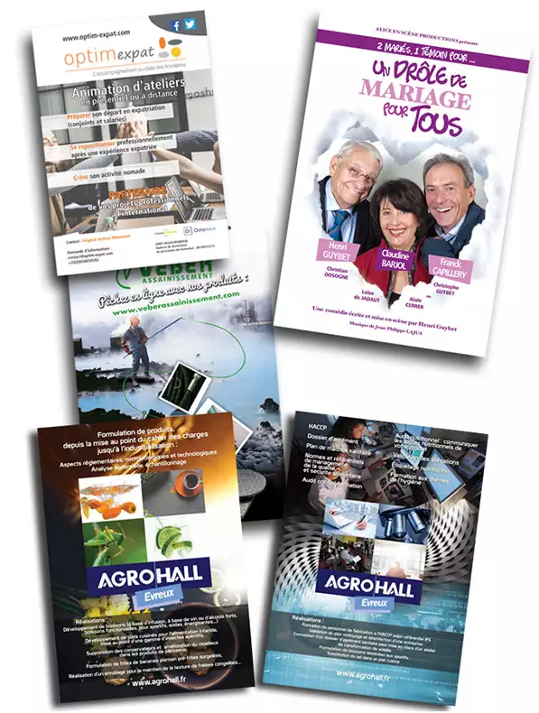 creation d'affiches publicitaires