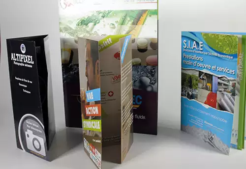 Réalisations de dépliants adaptés à tous les formats