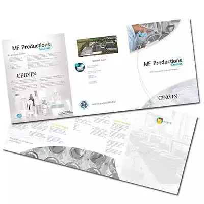 création plaquette commerciale & dépliant pharmaceutique laboratoire 