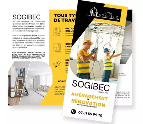 plaquette commerciale pour rénovation et aménagement