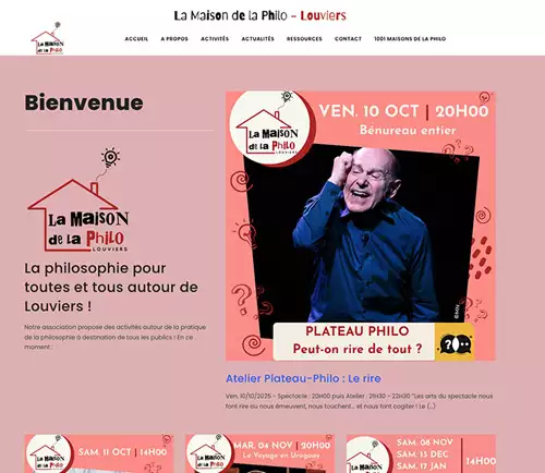 création site internet maison de la philo louviers
