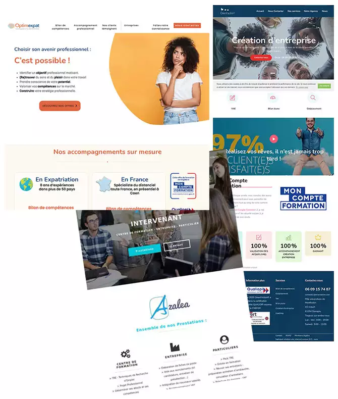 Création d'un site internet pour consultant, formateur et bilan de compétences