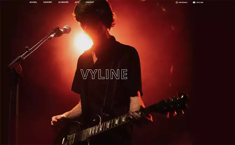 Création du site web pour groupe rock indépendant