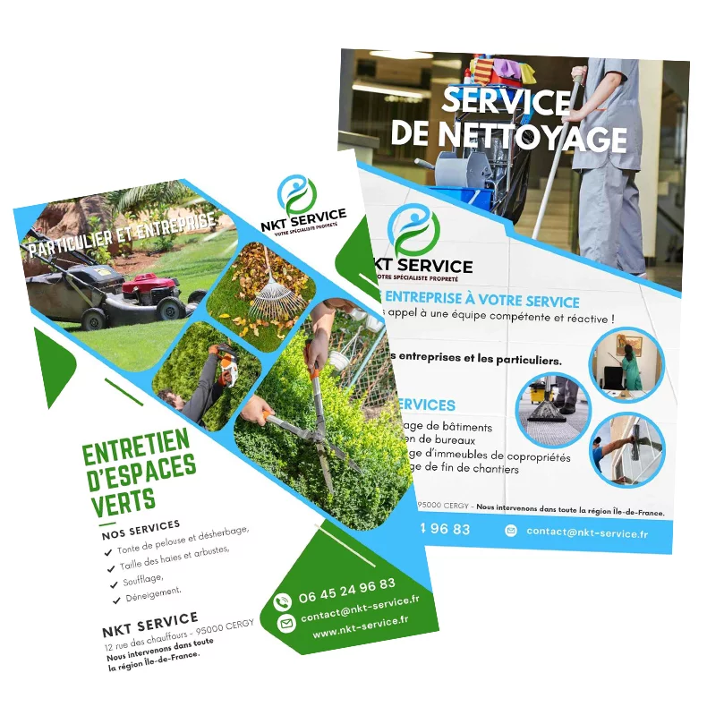 flyer pour société de services