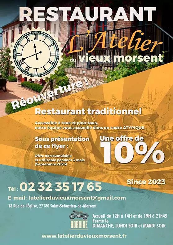 flyer pour restaurant traditionnel