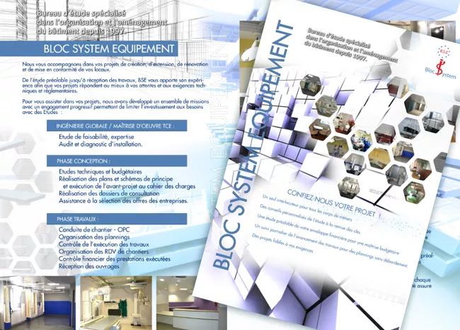 Conception de plaquette : architecture, bâtiment et projet immobilier