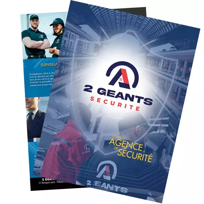Création de flyer A4 pour agence de sécurité privée
