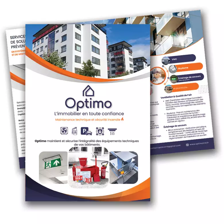 Plaquette commerciale en sécurité incendie et maintenance technique