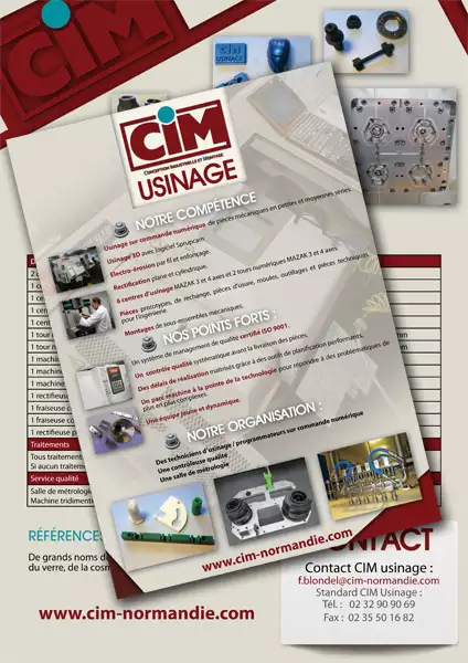 Création plaquette pour usinage industriel 