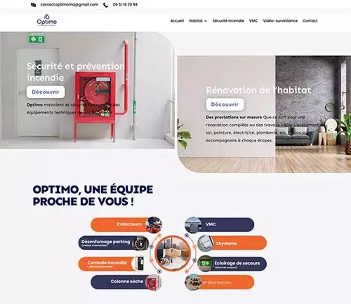 Création d’un site internet en rénovation et sécurité incendie 