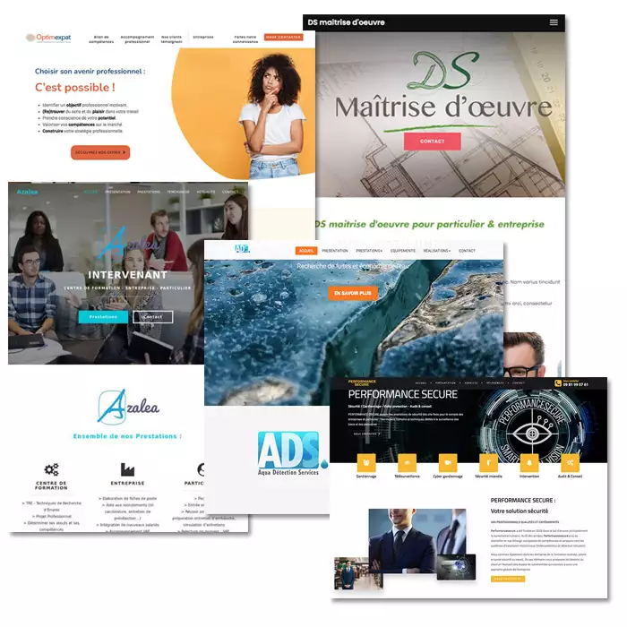 Conception de sites internet pour travailleur indépendant
